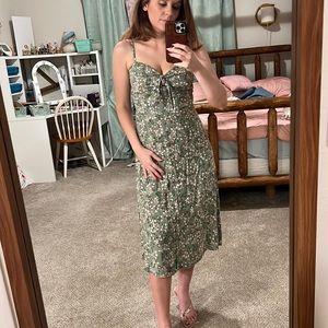 Green Floral Dress